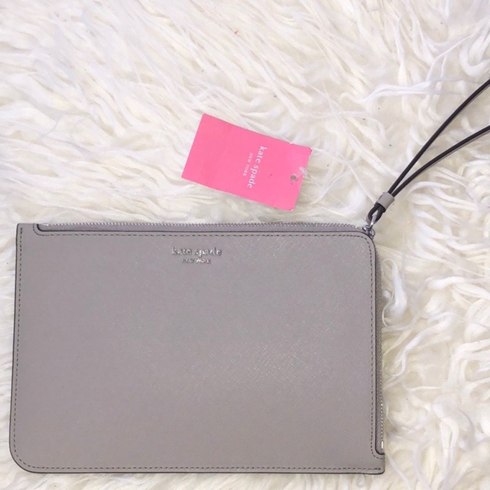 kate spade Silver Wristlet Clutch